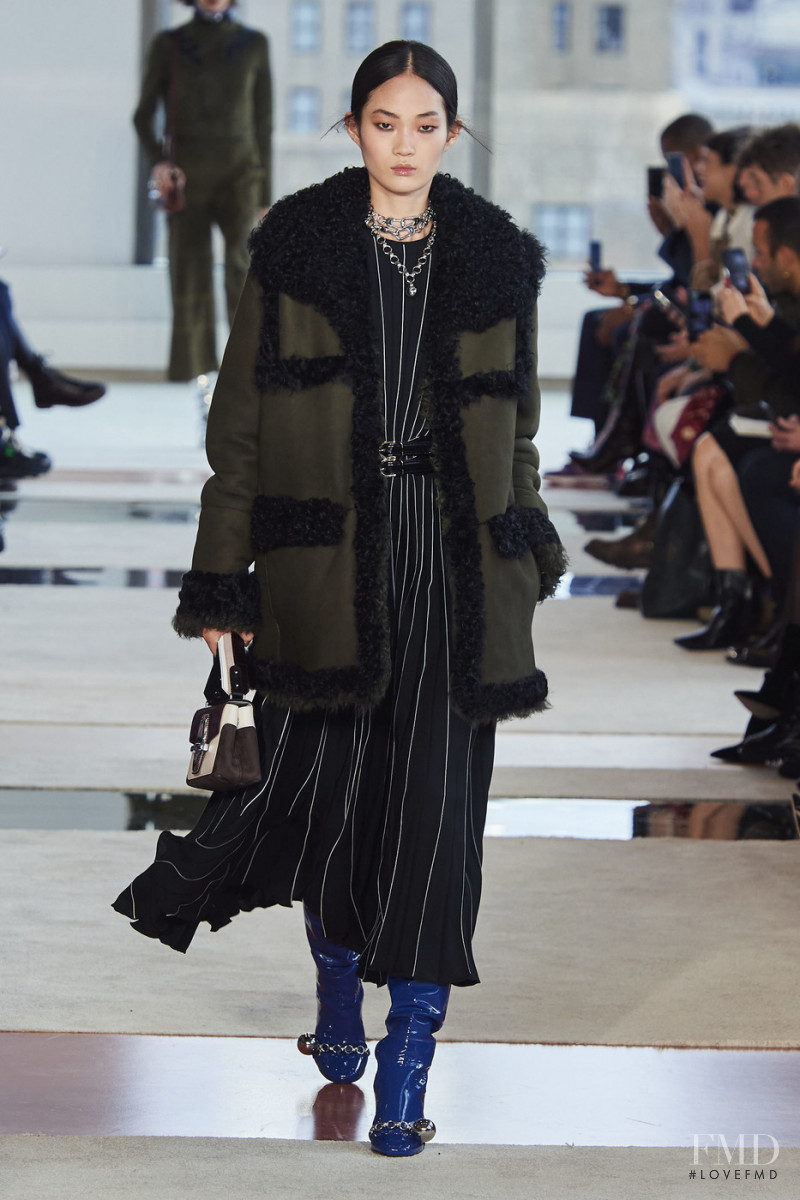 Hyun Ji Shin featured in  the Longchamp fashion show for Autumn/Winter 2020