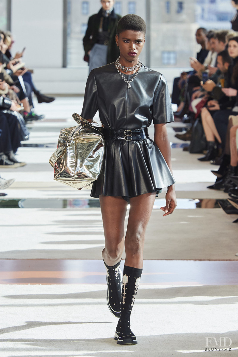 Yorgelis Marte featured in  the Longchamp fashion show for Autumn/Winter 2020