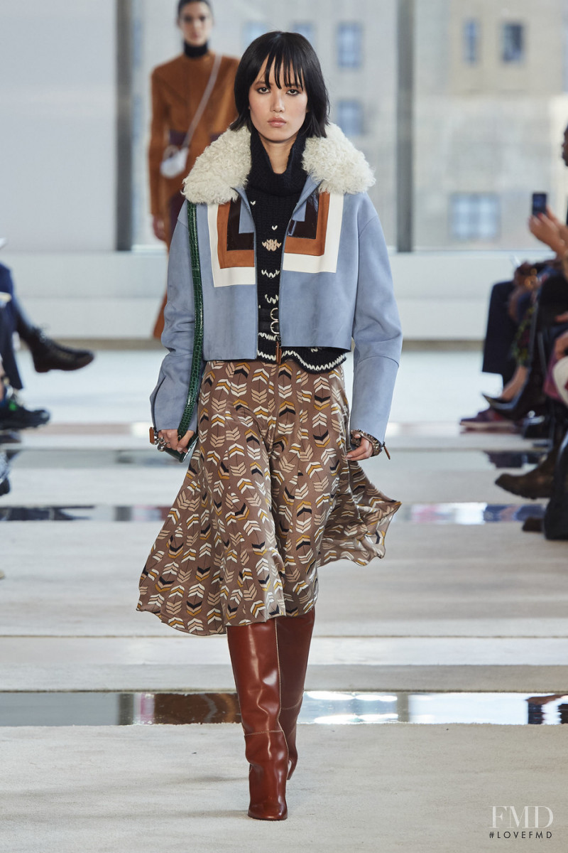 Charlotte Yidan Huang featured in  the Longchamp fashion show for Autumn/Winter 2020