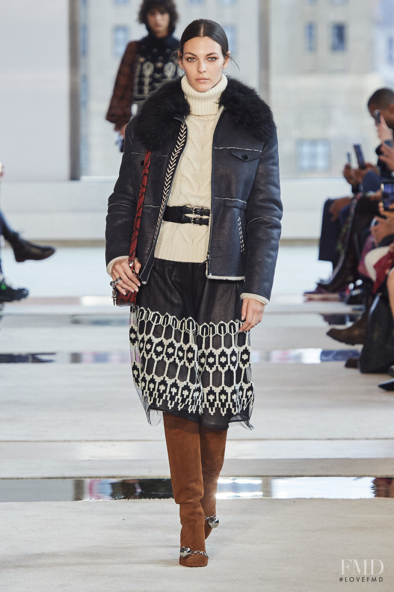 Vittoria Ceretti featured in  the Longchamp fashion show for Autumn/Winter 2020