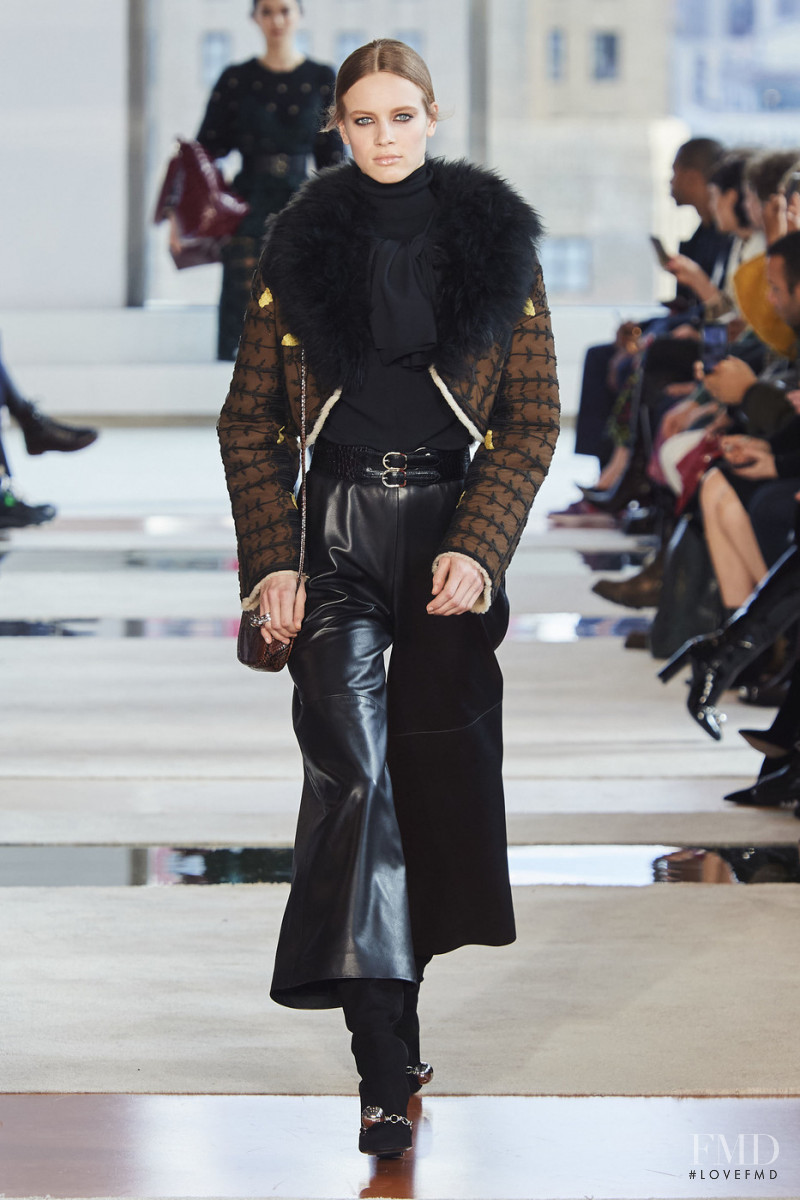 Sarah Dahl featured in  the Longchamp fashion show for Autumn/Winter 2020