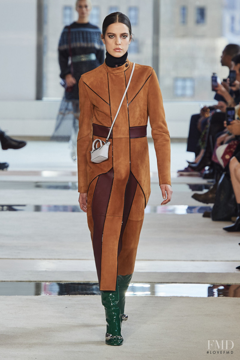 Denise Ascuet featured in  the Longchamp fashion show for Autumn/Winter 2020