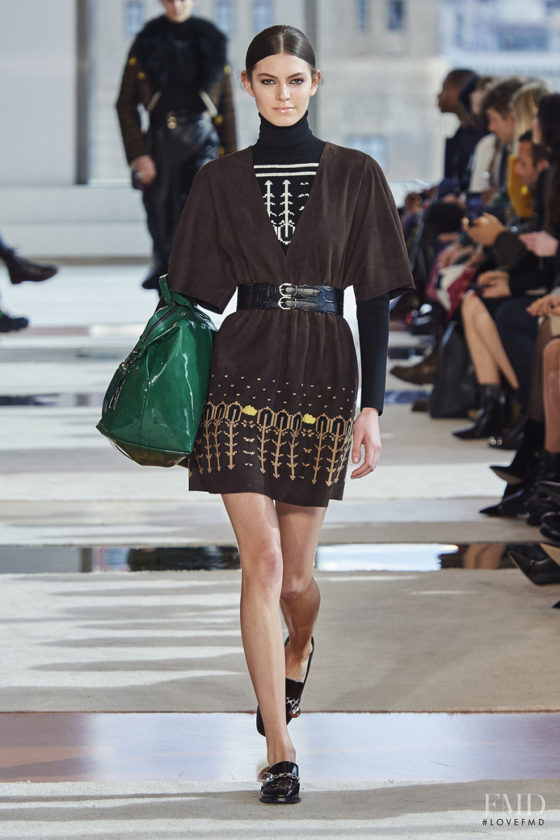 Alberte Mortensen featured in  the Longchamp fashion show for Autumn/Winter 2020