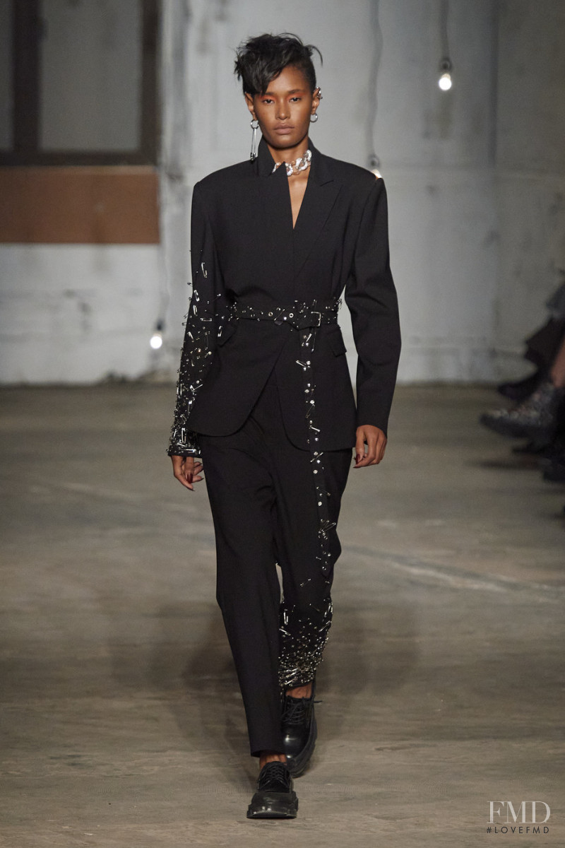 Ysaunny Brito featured in  the Monse fashion show for Autumn/Winter 2020