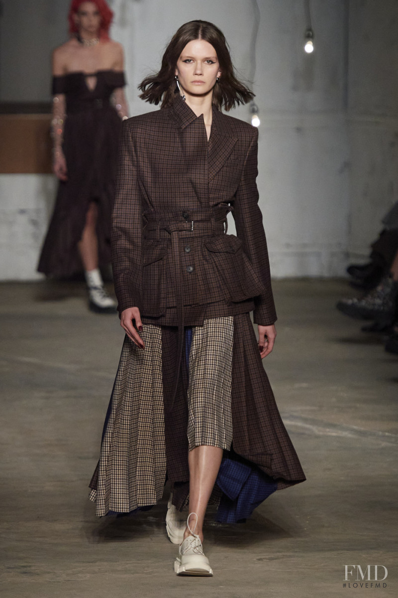 Daniela Kocianova featured in  the Monse fashion show for Autumn/Winter 2020