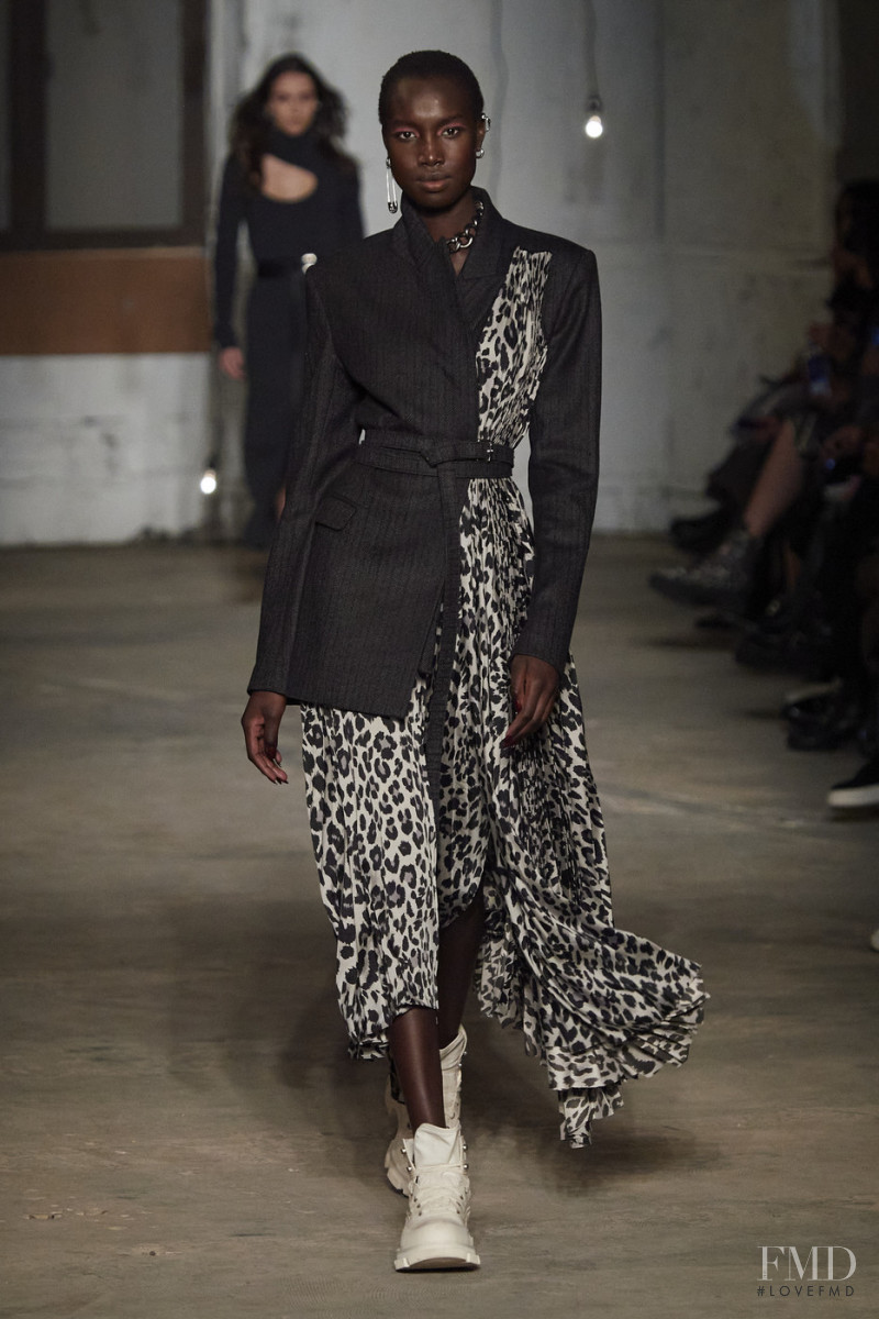 Nya Gatbel featured in  the Monse fashion show for Autumn/Winter 2020