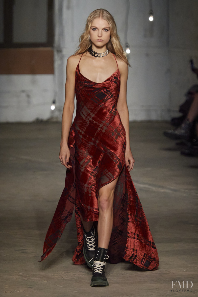 Kirin Dejonckheere featured in  the Monse fashion show for Autumn/Winter 2020