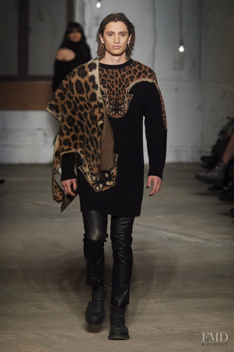 James Turlington featured in  the Monse fashion show for Autumn/Winter 2020