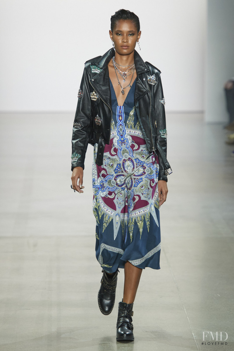 Ysaunny Brito featured in  the Nicole Miller fashion show for Autumn/Winter 2020