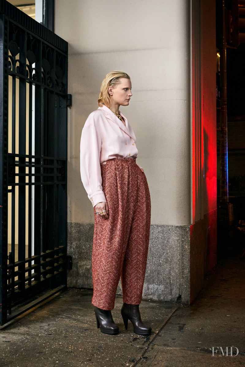 Birgit Kos featured in  the Rachel Comey fashion show for Autumn/Winter 2020