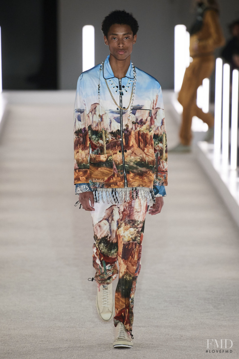 Jecardi Sykes featured in  the Palm Angels fashion show for Autumn/Winter 2020