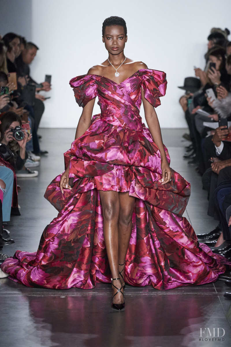 Maria Borges featured in  the Pamella Roland fashion show for Autumn/Winter 2020