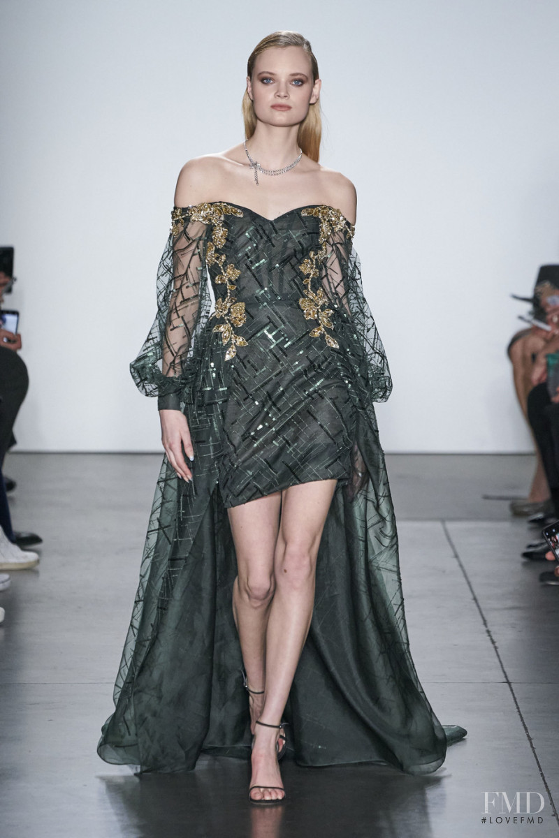 Valou Weemering featured in  the Pamella Roland fashion show for Autumn/Winter 2020