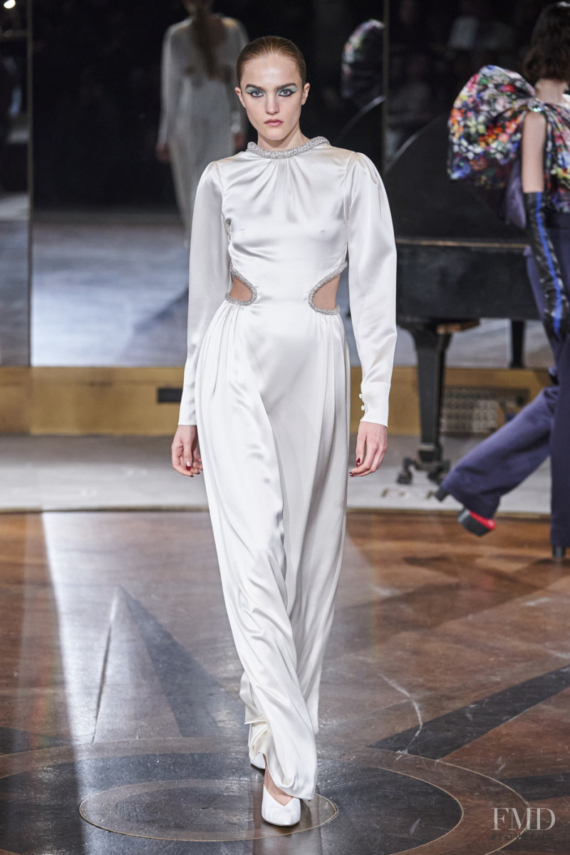 Josefine Lynderup featured in  the Prabal Gurung fashion show for Autumn/Winter 2020