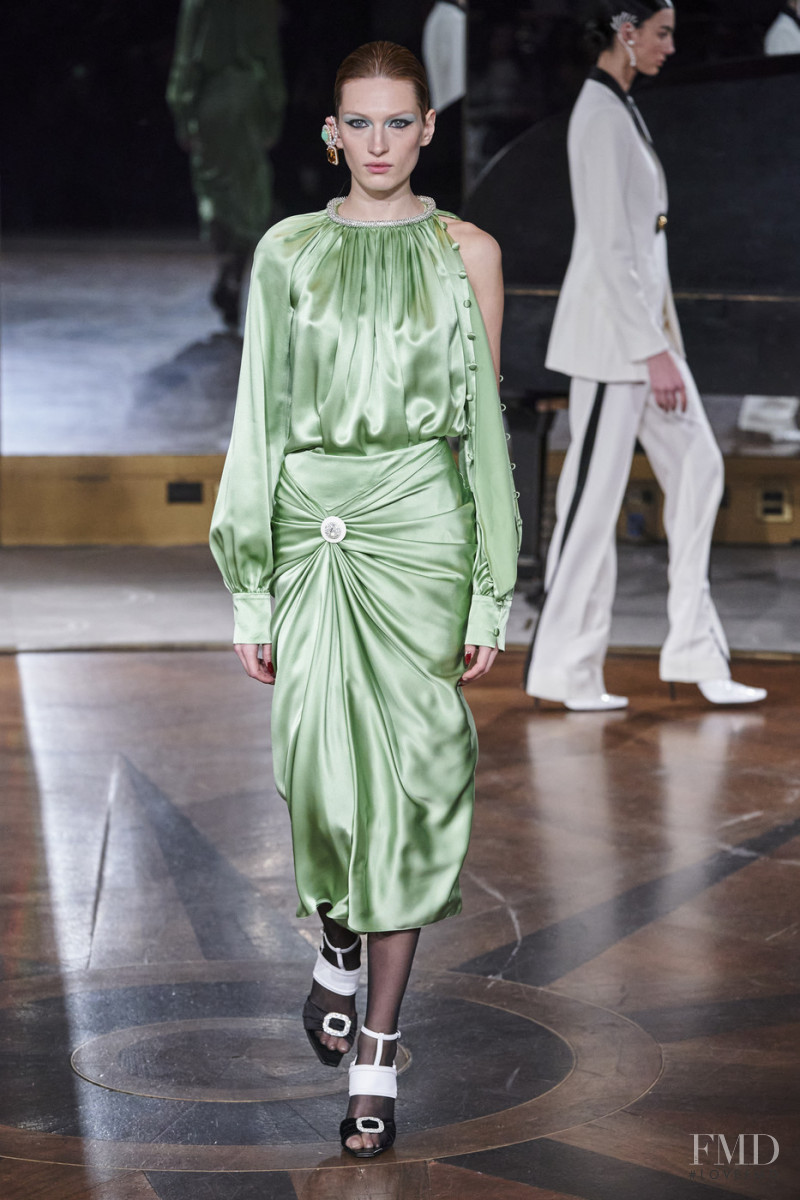 Liz Kennedy featured in  the Prabal Gurung fashion show for Autumn/Winter 2020