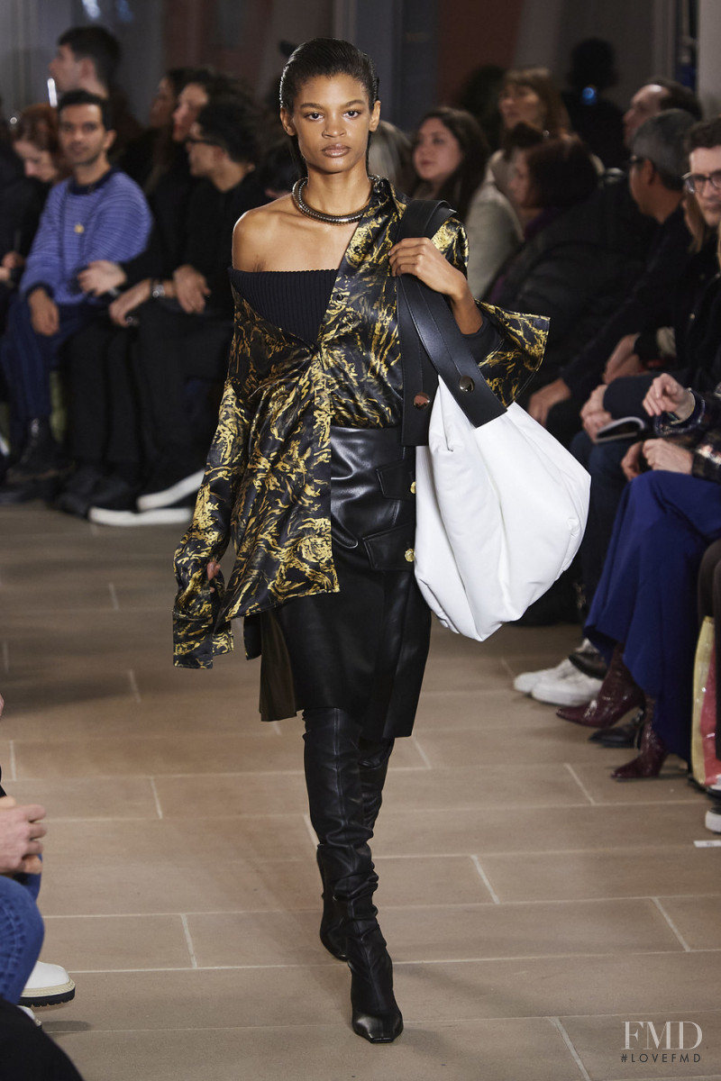Theresa Hayes featured in  the Proenza Schouler fashion show for Autumn/Winter 2020