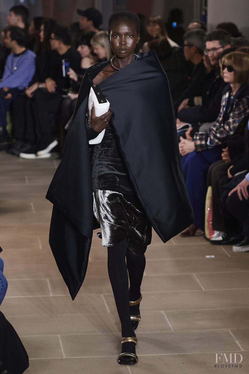 Ajok Madel featured in  the Proenza Schouler fashion show for Autumn/Winter 2020