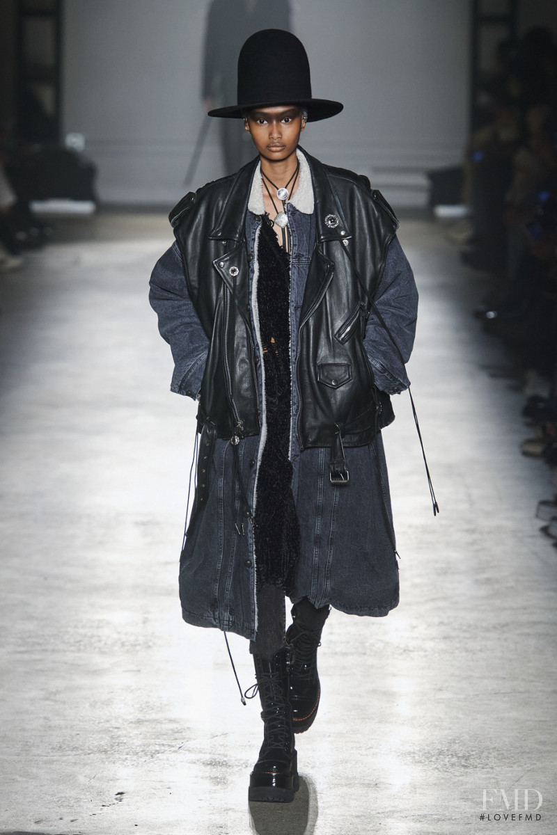 Ugbad Abdi featured in  the R13 fashion show for Autumn/Winter 2020