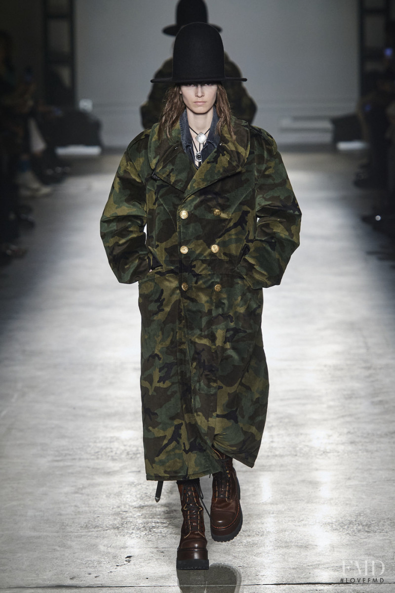 Alberte Mortensen featured in  the R13 fashion show for Autumn/Winter 2020