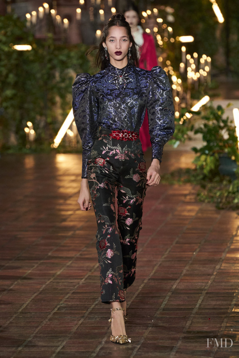 Yasmin Wijnaldum featured in  the Rodarte fashion show for Autumn/Winter 2020