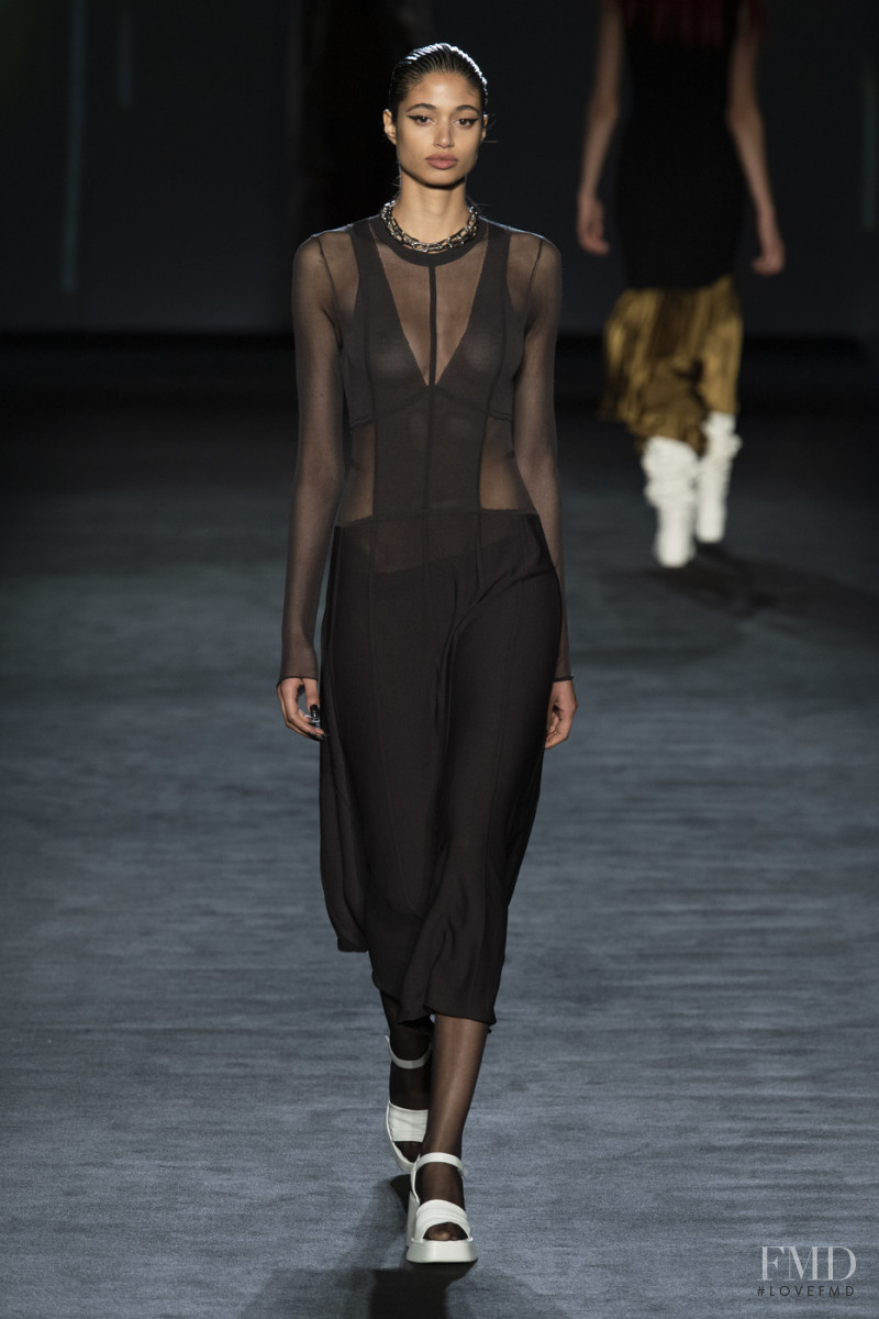Malika El Maslouhi featured in  the rag & bone fashion show for Autumn/Winter 2020