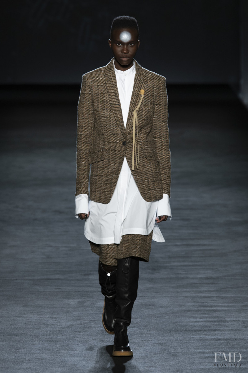 Achenrin Madit featured in  the rag & bone fashion show for Autumn/Winter 2020