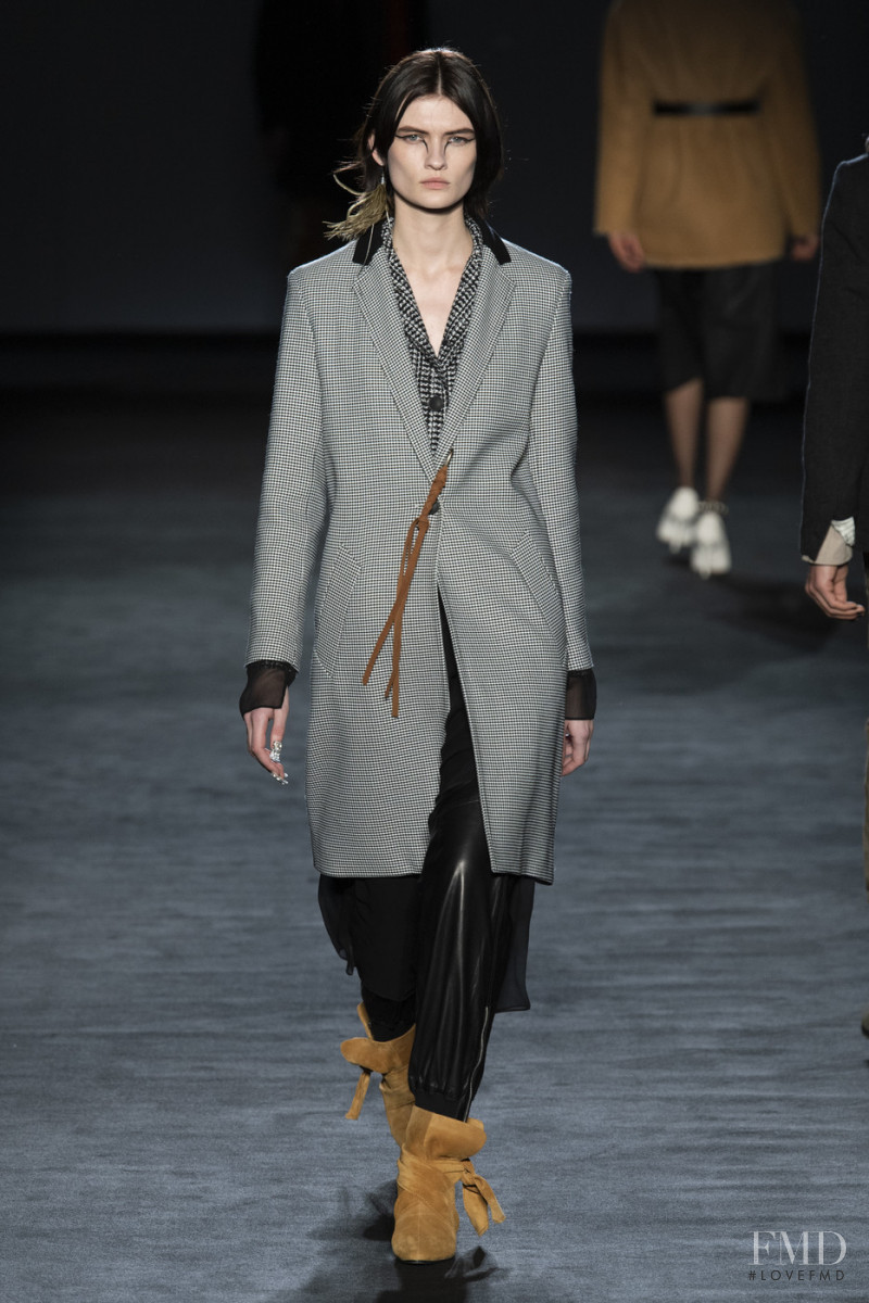 Lara Mullen featured in  the rag & bone fashion show for Autumn/Winter 2020