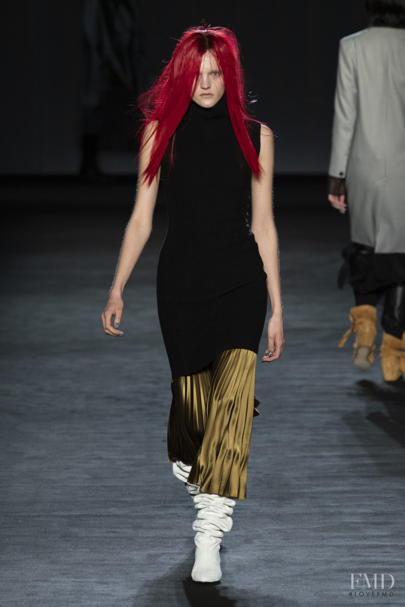 Josefine Lynderup featured in  the rag & bone fashion show for Autumn/Winter 2020