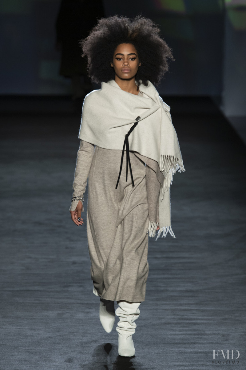 Ajani Russell featured in  the rag & bone fashion show for Autumn/Winter 2020