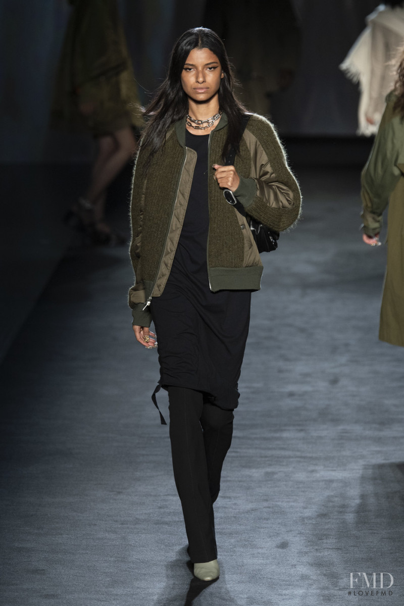 Serena Marques featured in  the rag & bone fashion show for Autumn/Winter 2020