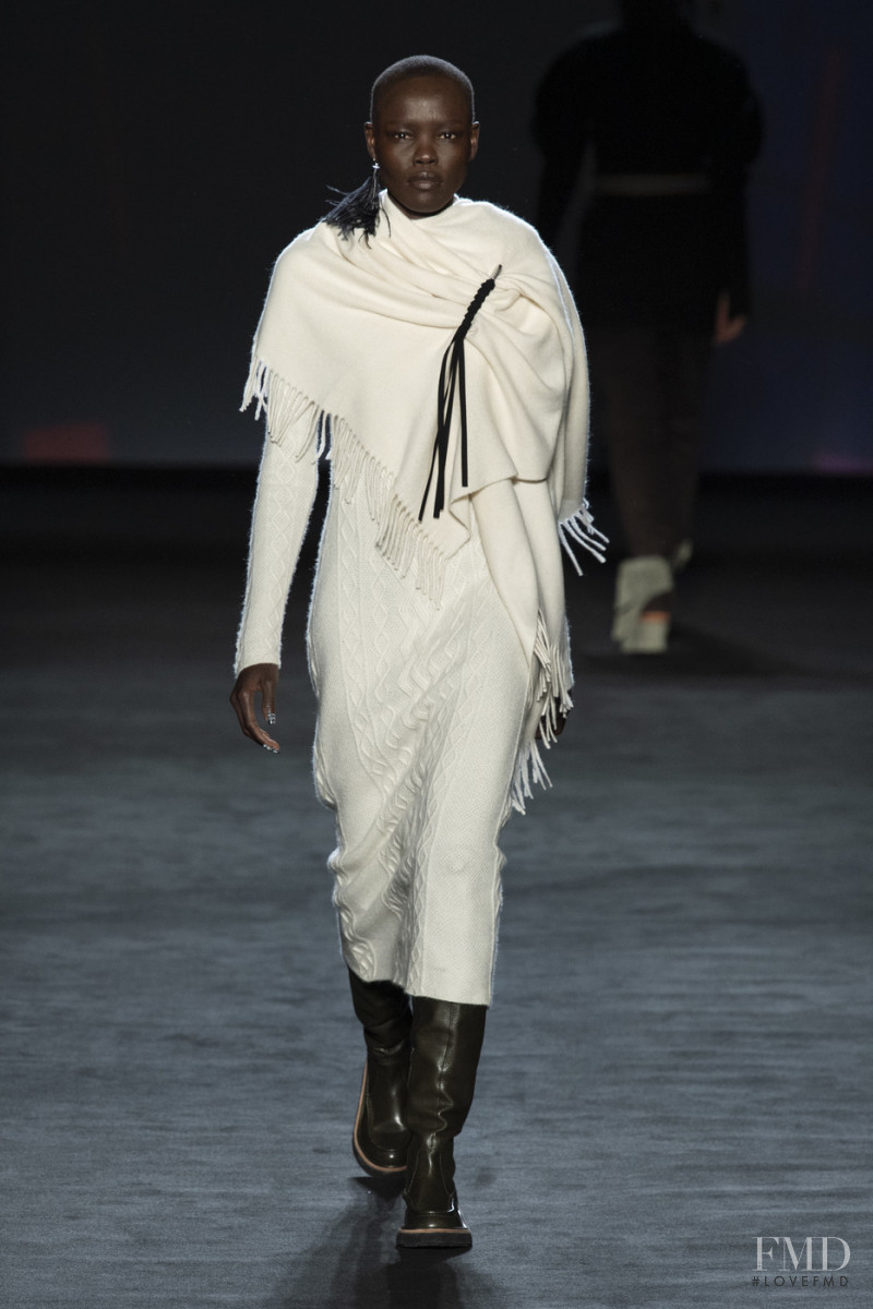 Grace Bol featured in  the rag & bone fashion show for Autumn/Winter 2020