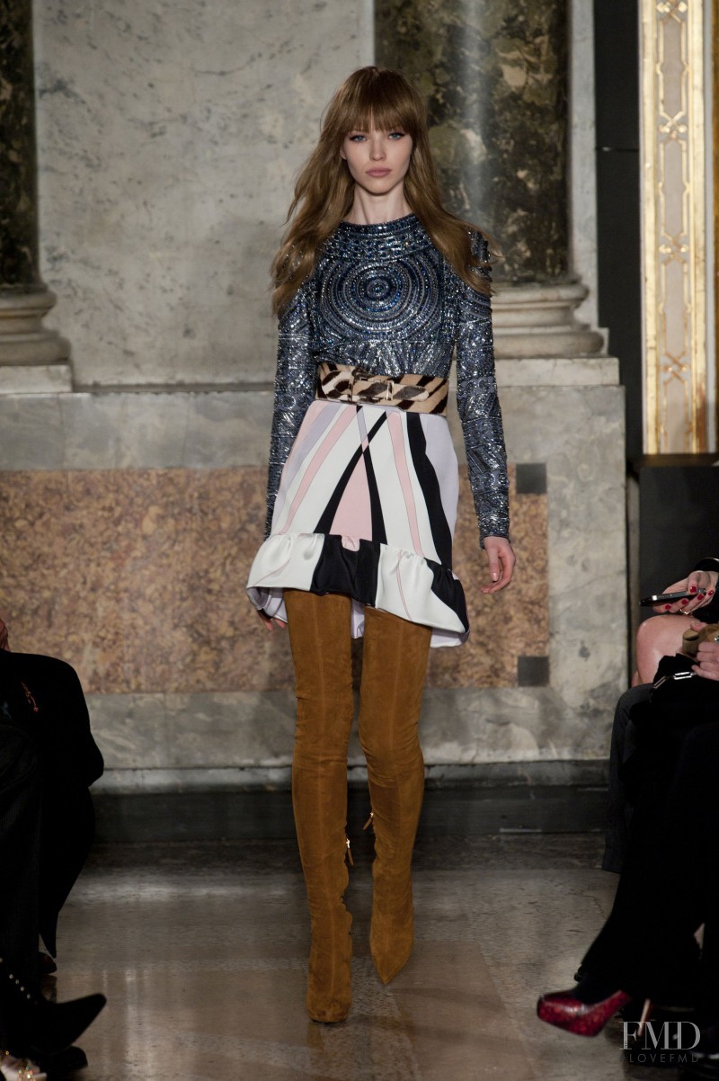 Sasha Luss featured in  the Pucci fashion show for Autumn/Winter 2013