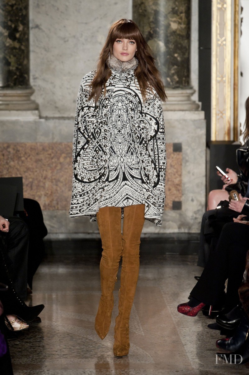Karmen Pedaru featured in  the Pucci fashion show for Autumn/Winter 2013