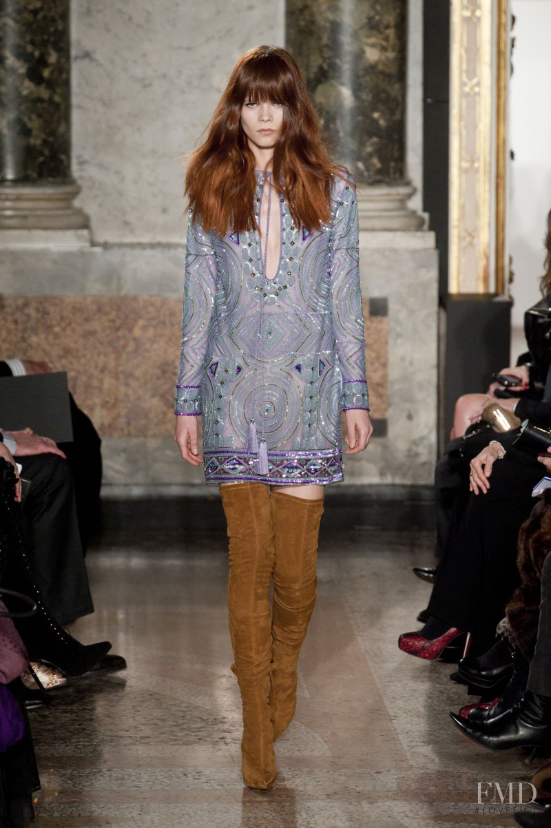Irina Kravchenko featured in  the Pucci fashion show for Autumn/Winter 2013