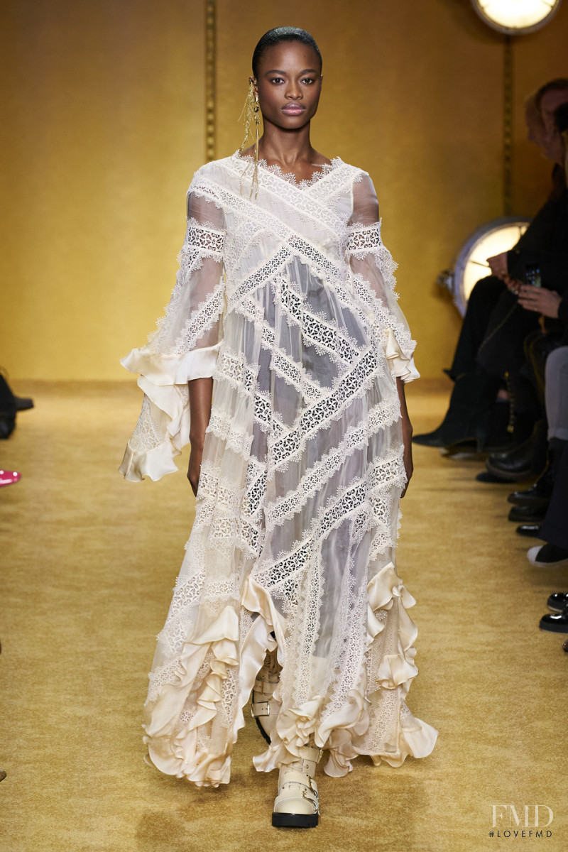 Mayowa Nicholas featured in  the Zimmermann fashion show for Autumn/Winter 2020