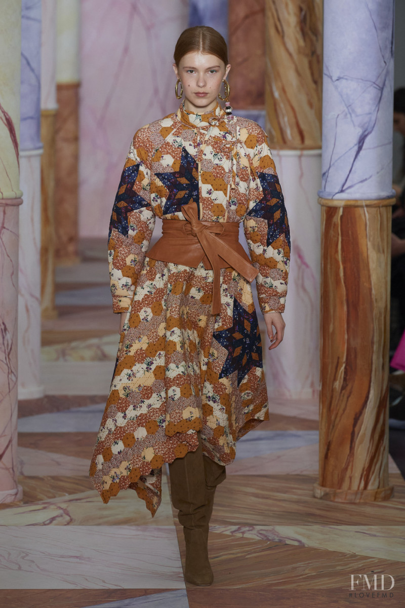 Yeva Podurian featured in  the Ulla Johnson fashion show for Autumn/Winter 2020