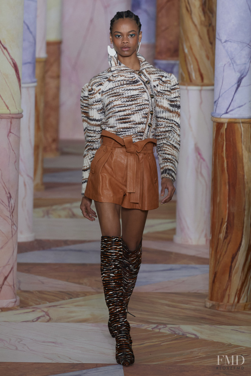 Aaliyah Hydes featured in  the Ulla Johnson fashion show for Autumn/Winter 2020
