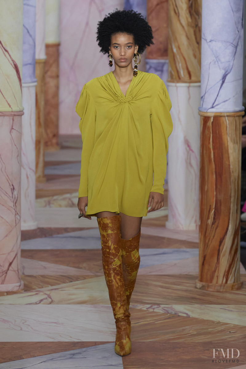 Manuela Sanchez featured in  the Ulla Johnson fashion show for Autumn/Winter 2020