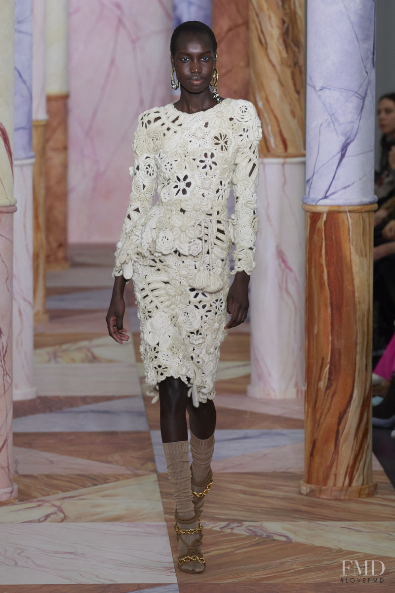 Nya Gatbel featured in  the Ulla Johnson fashion show for Autumn/Winter 2020