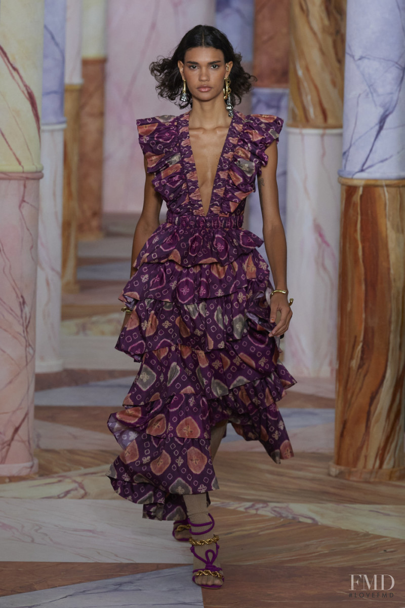 Barbara Valente featured in  the Ulla Johnson fashion show for Autumn/Winter 2020