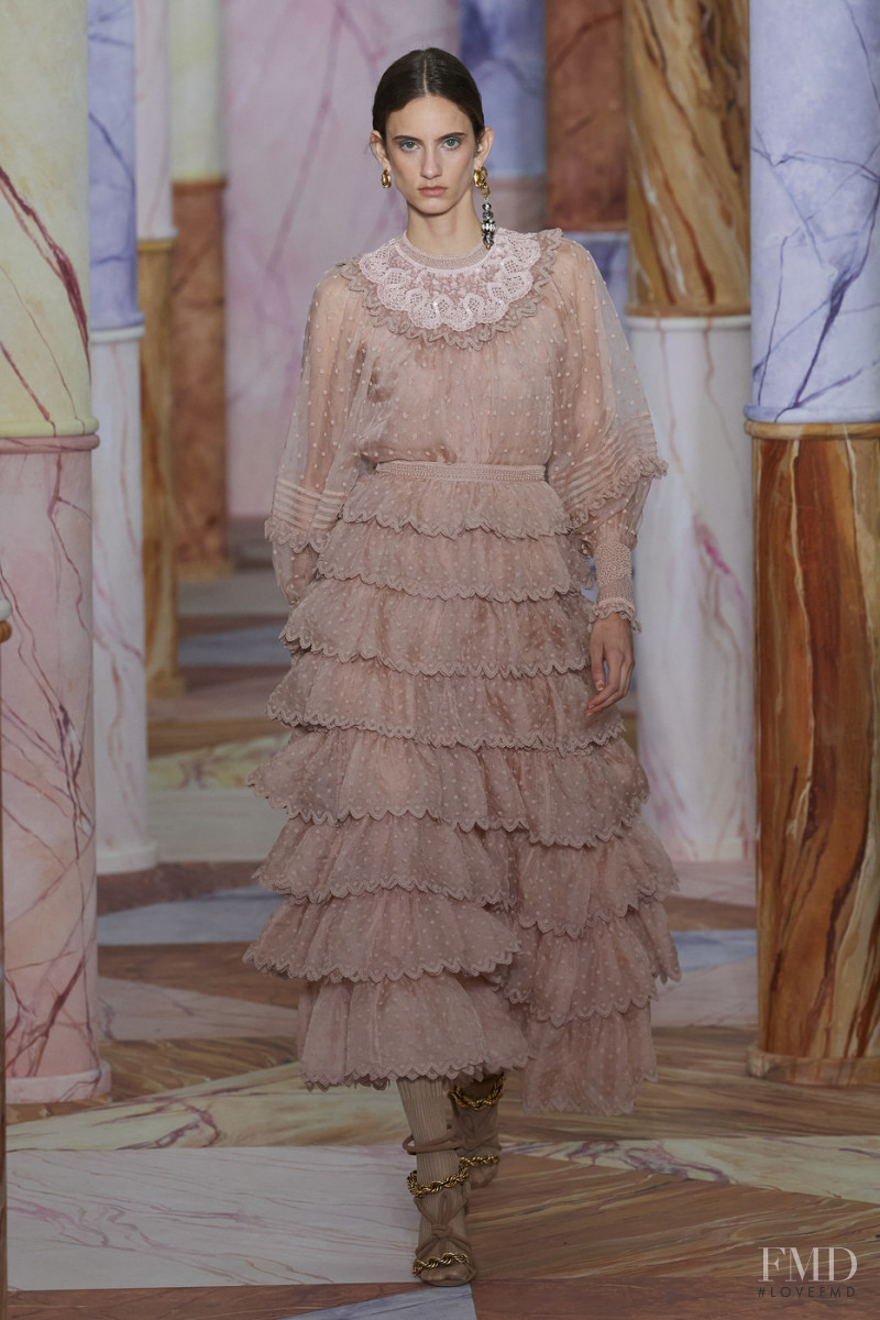 Sarah Berger featured in  the Ulla Johnson fashion show for Autumn/Winter 2020