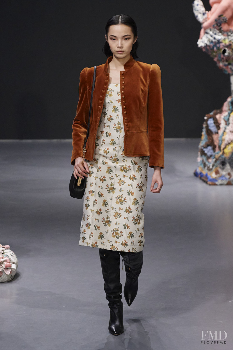 Xiao Wen Ju featured in  the Tory Burch fashion show for Autumn/Winter 2020