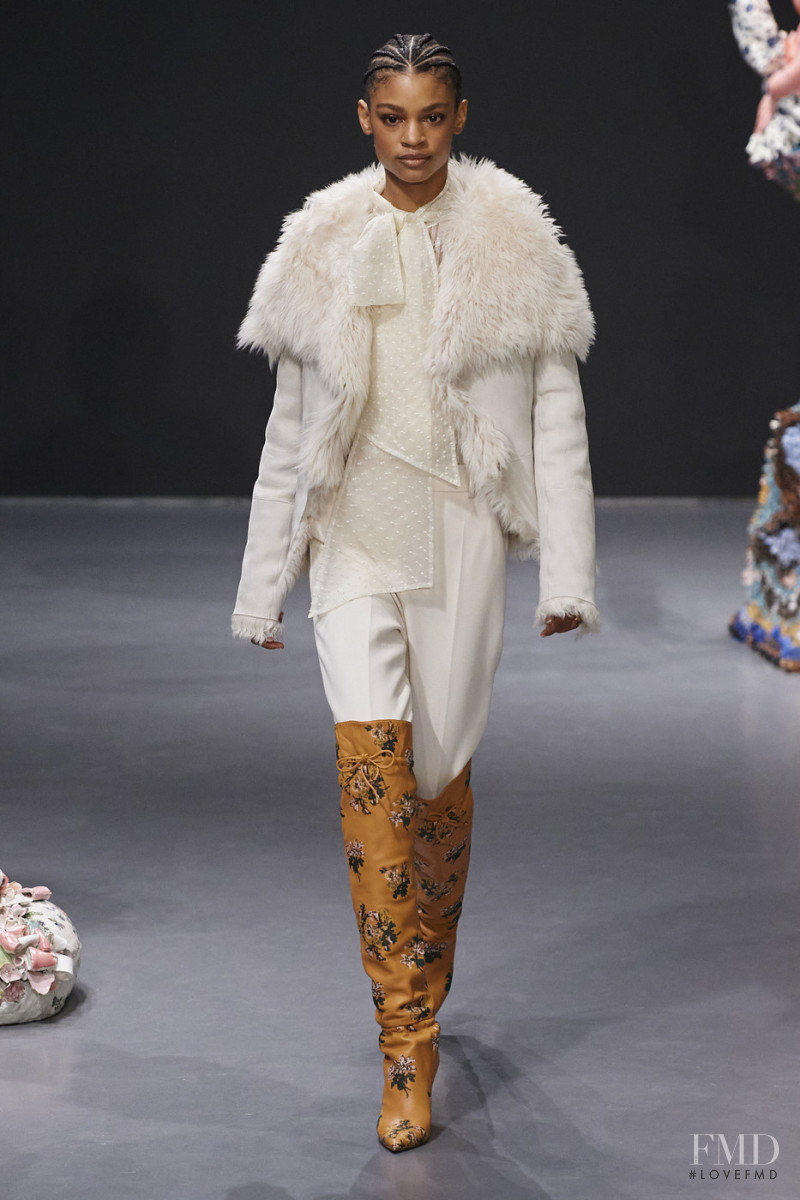 Theresa Hayes featured in  the Tory Burch fashion show for Autumn/Winter 2020