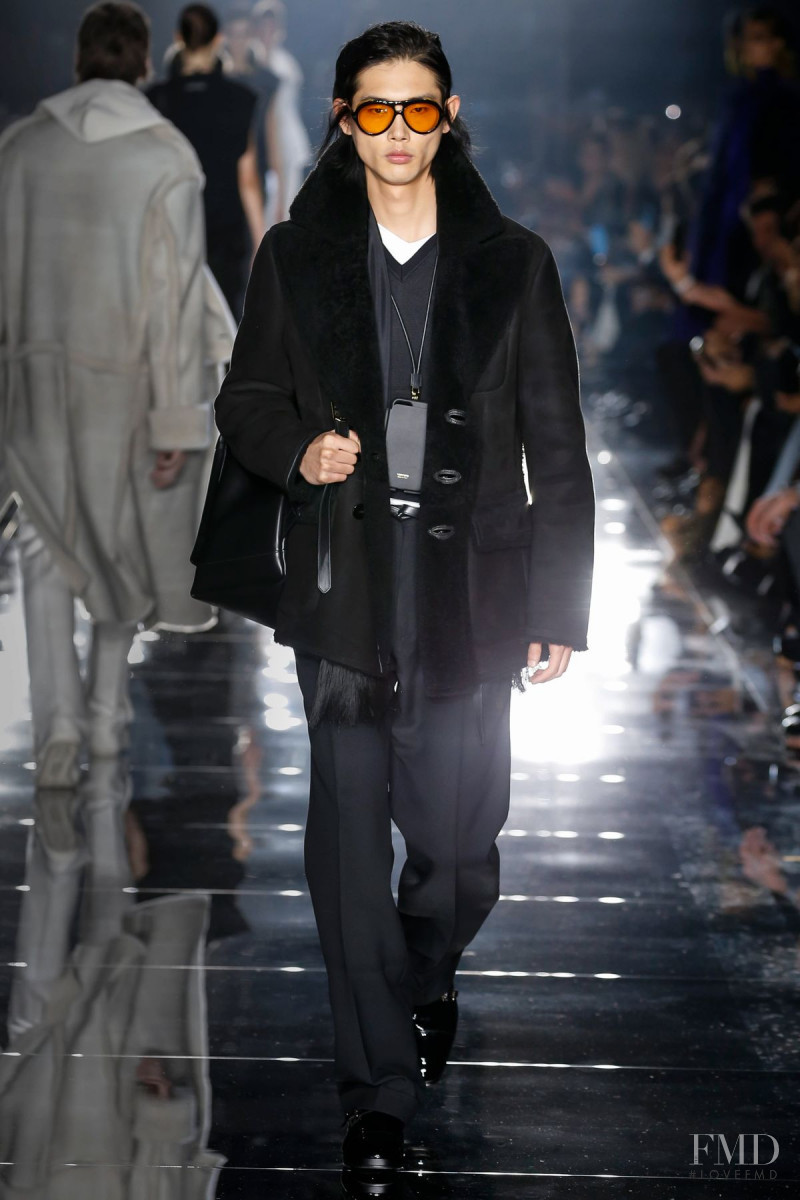 Tae Min Park featured in  the Tom Ford fashion show for Autumn/Winter 2020