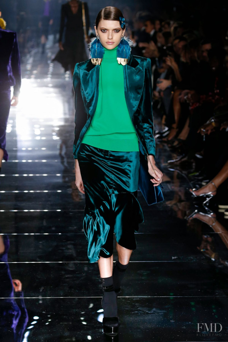 Valerie Scherzinger featured in  the Tom Ford fashion show for Autumn/Winter 2020