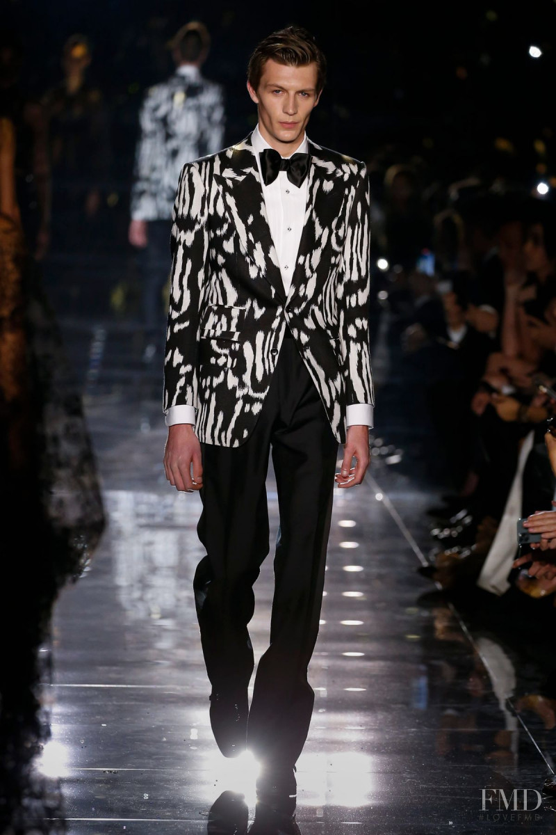 Finnlay Davis featured in  the Tom Ford fashion show for Autumn/Winter 2020