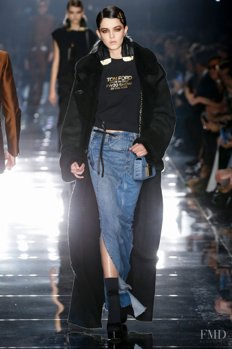Maria Miguel featured in  the Tom Ford fashion show for Autumn/Winter 2020