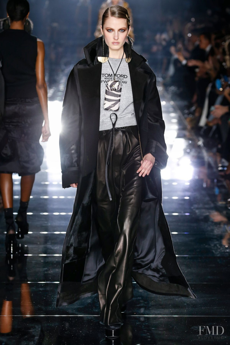 Felice Noordhoff featured in  the Tom Ford fashion show for Autumn/Winter 2020