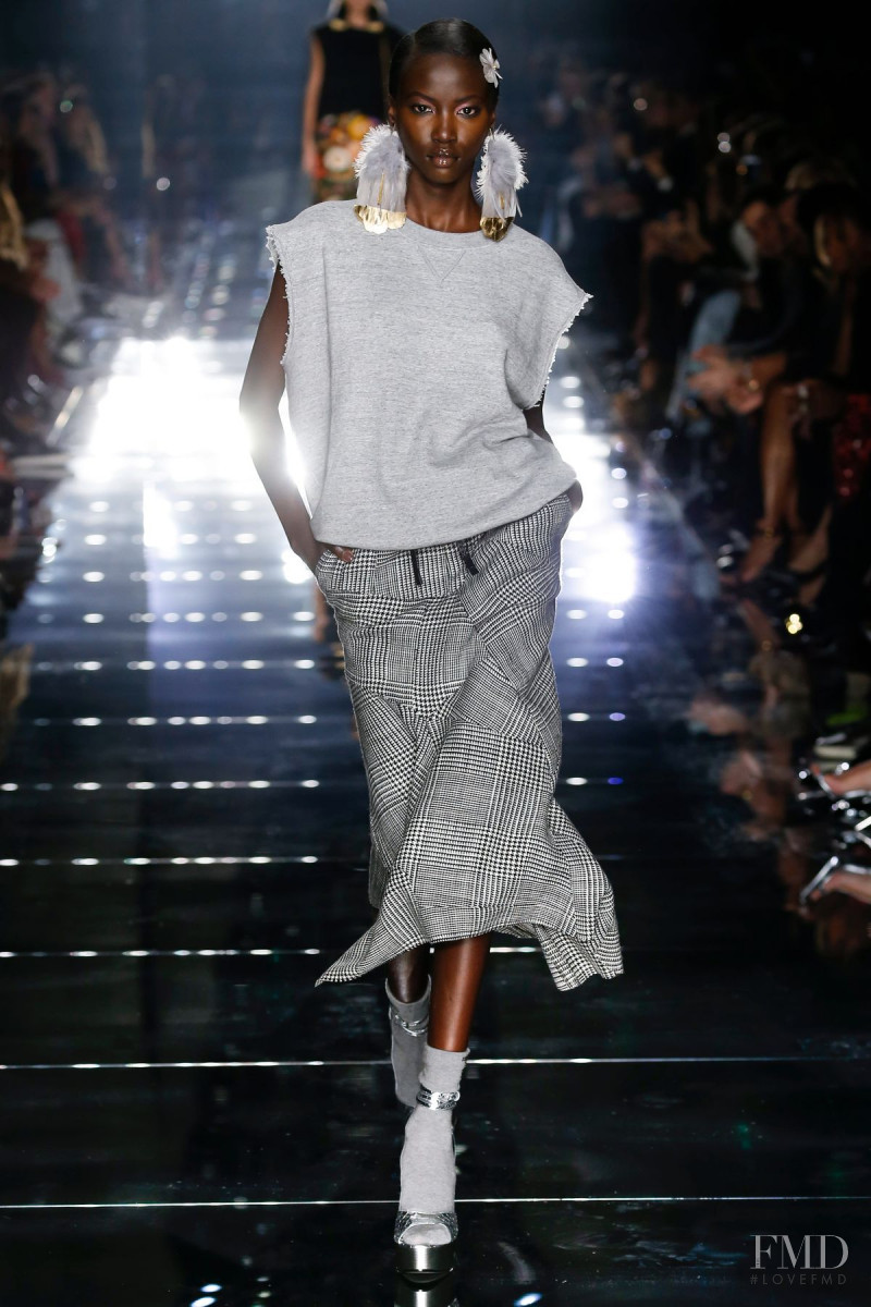 Anok Yai featured in  the Tom Ford fashion show for Autumn/Winter 2020