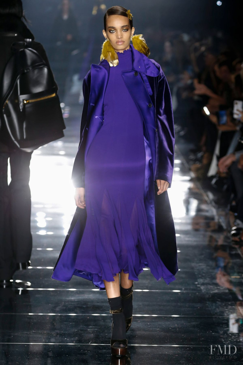 Ellen Rosa featured in  the Tom Ford fashion show for Autumn/Winter 2020